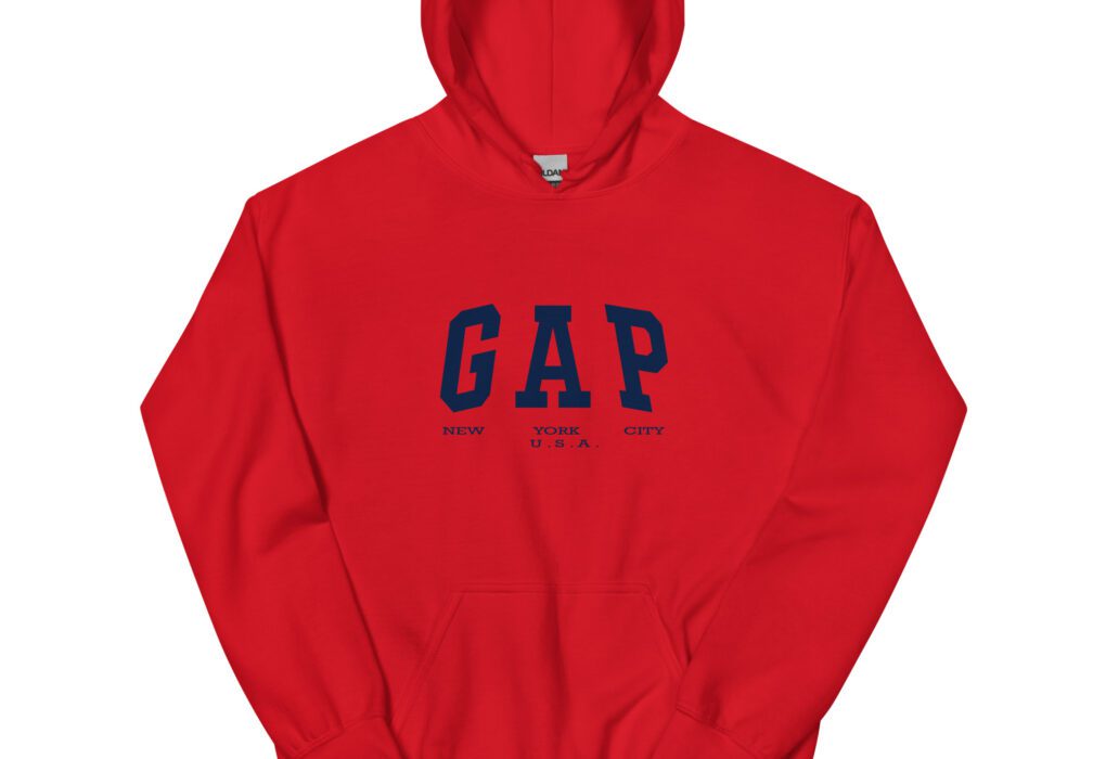 Vintage-Yeezy-Gap-New-York-City-Red-Hoodie